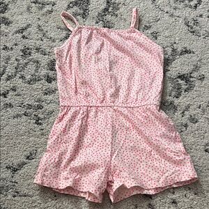 Old Navy Pink and White Kids Romper